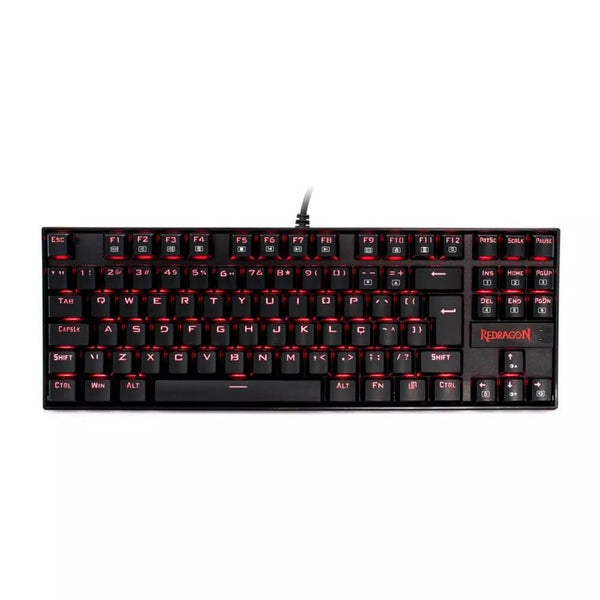 Teclado gamer mecânico Redragon K552 Kumara Brown