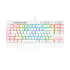 Teclado gamer branco Redragon K587 Magic Wand PRO RGB switch blue