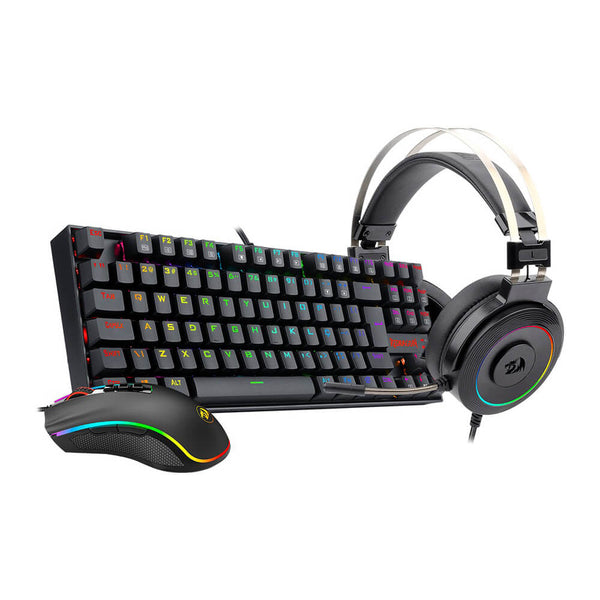 Kit gamer teclado + mouse + headset Redragon S125