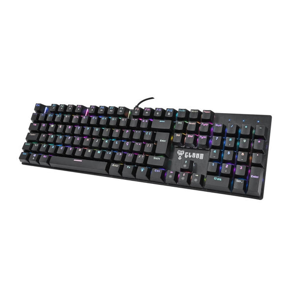 Teclado gamer mecânico Clanm King CL-TK87 preto Red Switch