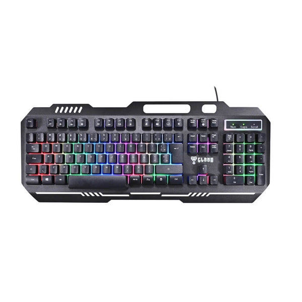 Teclado gamer de membrana Clanm Mount CL-TM8153 preto