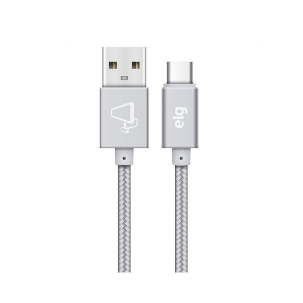 CABO USB ELG TIPO C PRATA1,0M NYLON -TC10BS