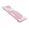 Teclado gamer mecânico Redragon K623 Hades RGB rosa e branco