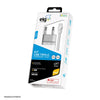 Kit carregador ELG com cabo USB-C branco 1mt KTC10WC