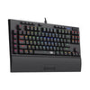 Teclado óptico gamer Redragon K588 RGB Pro Switch Marrom