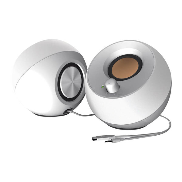 Caixa de Som Creative Pebble USB 2W RMS Branco 51MF1680AA001