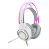 Fone de ouvido Headset Redragon gamer Scream H231 RGB branco