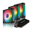 Kit Cooler 3 Unidades Round5 + Controladora para Gabinete Aurora