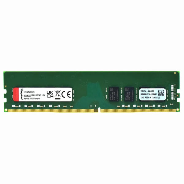 Memória 16GB DDR4 3200MHz 1.2V Kingston - Desktop - KVR32N22D8/16