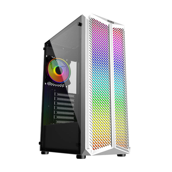 Gabinete gamer OEX Haven GH300 branco ATX