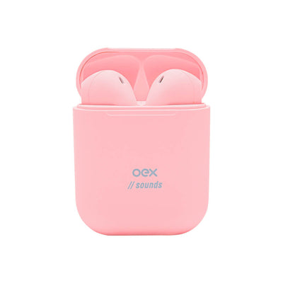 Fone de Ouvido OEX Candy TWS11 Bluetooth Rosa Claro Sem Fio
