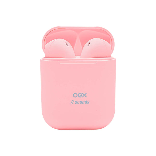 Fone de Ouvido OEX Candy TWS11 Bluetooth Rosa Claro Sem Fio