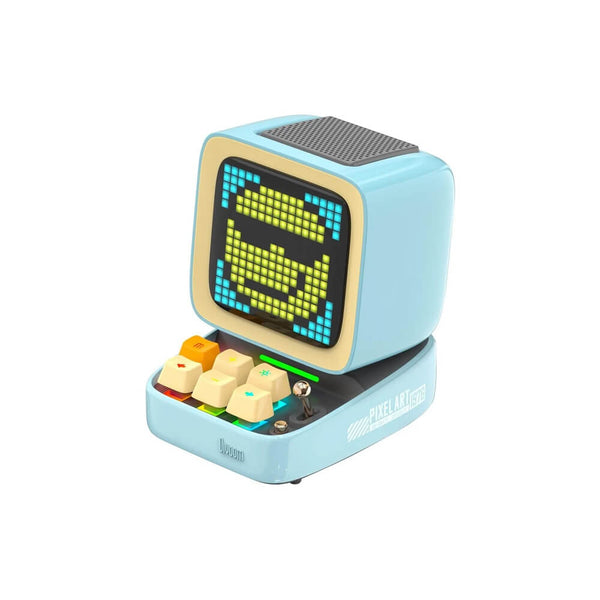 Caixa de som Divoom Ditoo Pro pixel art game retro bluetooth azul