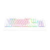 Teclado mecânico Kala Redragon branco Switch Marrom RGB K557PW-RG