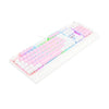 Teclado mecânico Kala Redragon branco Switch Marrom RGB K557PW-RG