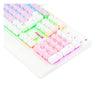 Teclado mecânico Kala Redragon branco Switch Marrom RGB K557PW-RG