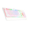 Teclado mecânico Kala Redragon branco Switch Marrom RGB K557PW-RG