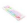Teclado mecânico Kala Redragon branco Switch Marrom RGB K557PW-RG