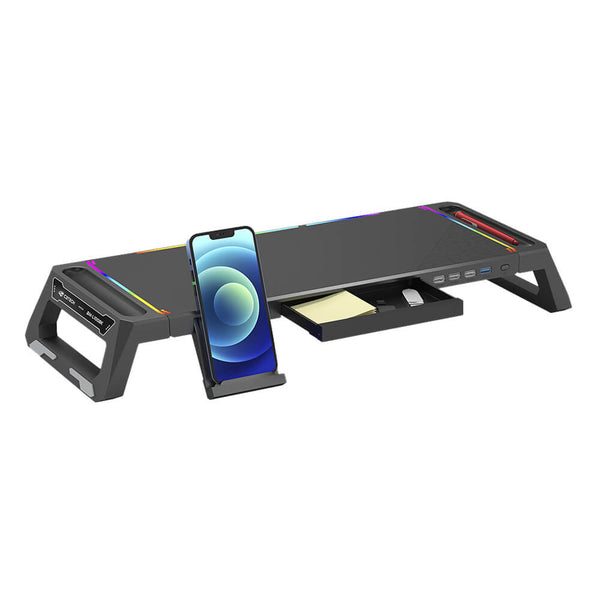 Suporte para Monitor BM-L100BK C3tech RGB preto