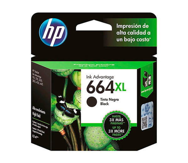 Cartucho HP 664XL Preto F6V31AB Original Alto Rendimento
