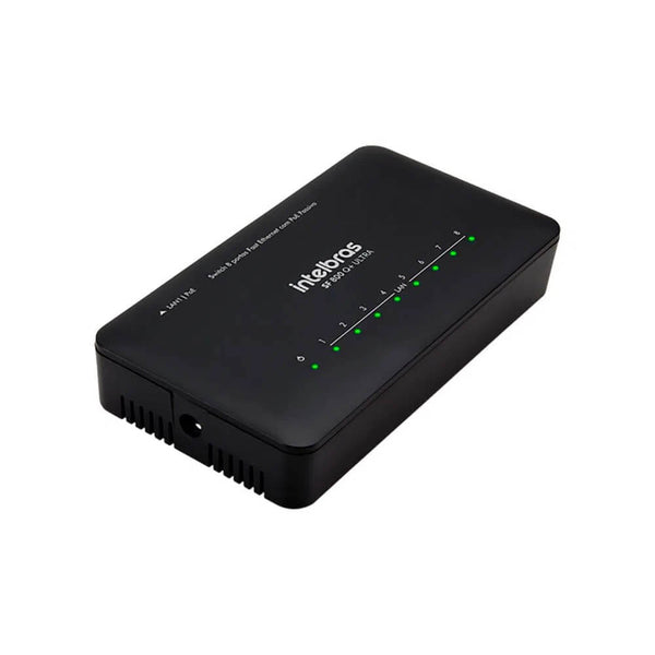 Switch Intelbras 8 Portas 10/100 SF800Q+ Ultra com Antissurto