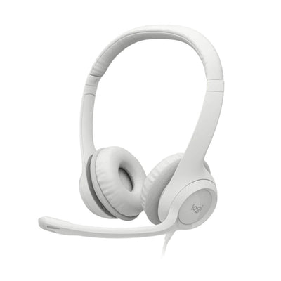 Headset Logitech H390 Branco USB com Microfone 981-001285