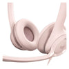 Headset Logitech H390 Rosa USB com Microfone 981-001280