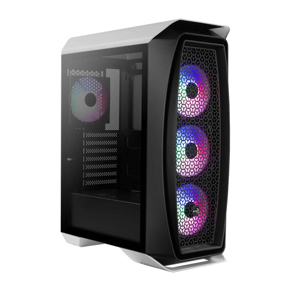 Gabinete gamer Aero One Mini Frost Aerocool Mid Tower branco RGB
