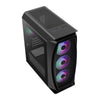 Gabinete gamer Aero One Mini Frost Aerocool Mid Tower preto RGB