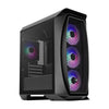 Gabinete gamer Aero One Mini Frost Aerocool Mid Tower preto RGB