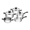 Jogo de Panela Tramontina Solar Baquelite 5 Peças Aço Inox 657200