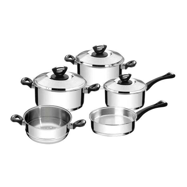Jogo de Panela Tramontina Solar Baquelite 5 Peças Aço Inox 657200