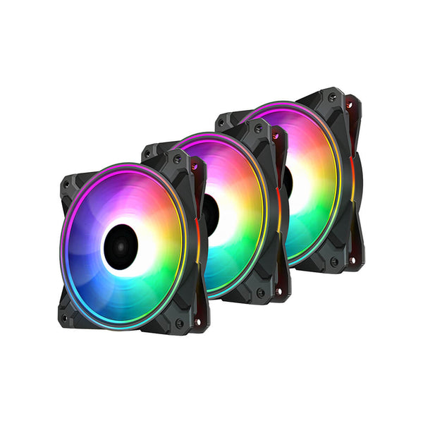 Kit Cooler Fan CF120 Plus Deepcool 3 Un RGB DP-F12-AR-CF120P-3P