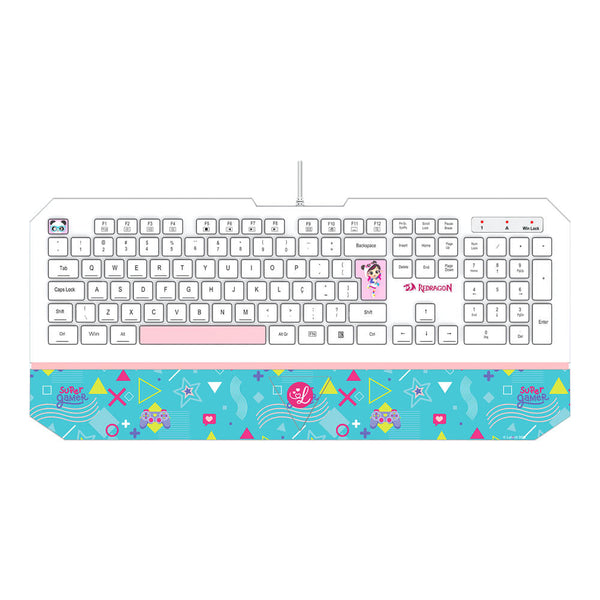 Teclado Gamer Membrana Luluca Redragon L502 RGB