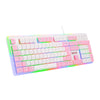 Teclado Membrana Gamer Dyaus 2 Lollipop Redragon K509 RGB Branco