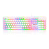 Teclado Membrana Gamer Dyaus 2 Lollipop Redragon K509 RGB Branco