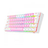 Teclado Mecânico Draconic Pro Redragon Branco RGB Switch Marrom