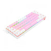 Teclado Mecânico Draconic Pro Redragon Branco RGB Switch Marrom