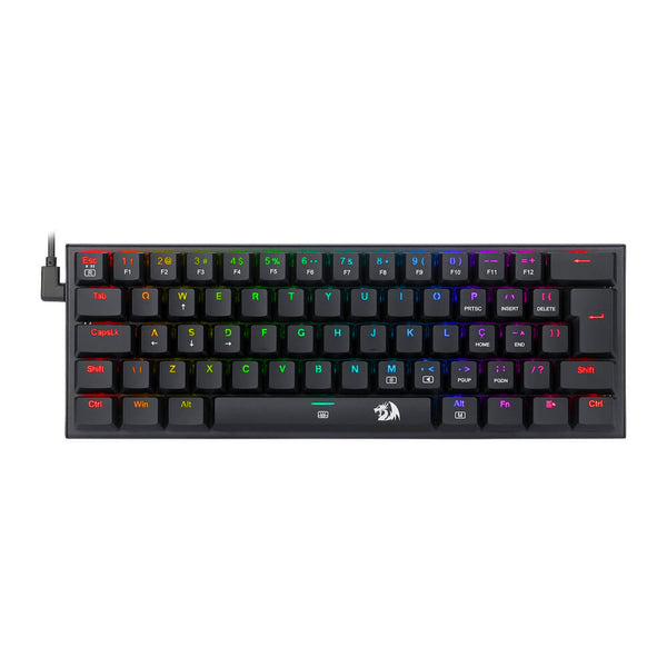 Teclado mecânico gamer Anivia Redragon K614 RGB switch vermelho