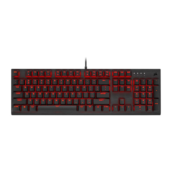 Teclado gamer mecânico USB K60 preto Corsair Cherry Viola