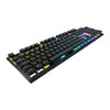 TECLADO USB CORSAIR GAMER MECANICO K60 PRETO CHERRY VIOLA RGB  -