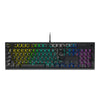 TECLADO USB CORSAIR GAMER MECANICO K60 PRETO CHERRY VIOLA RGB  -