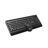 KIT TECLADO E MOUSE S/FIO LECOO KW202 PRETO