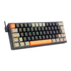 Teclado Mecânico Gamer Redragon Fizz K617 RGB Laranja e Preto