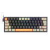 Teclado Mecânico Gamer Redragon Fizz K617 RGB Laranja e Preto