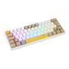 Teclado Mecânico Gamer Redragon Fizz K617 RGB Amarelo e Branco