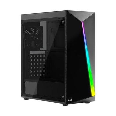 Gabinete Gamer Aerocool Shard Preto RGB ATX Lateral Acrílico
