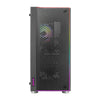 Gabinete gamer AeroCool Skribble preto RGB lateral vidro 78107