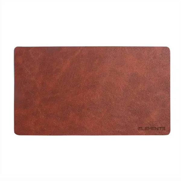 Mouse Pad Elements em Couro Marrom 700x400mm