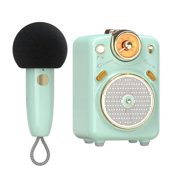 Caixa de som Divoom Fairy OK com microfone 10w Bluetooth verde